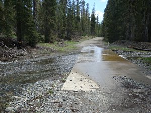 flooded road