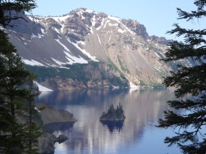 Phantom Ship at Crater Lake